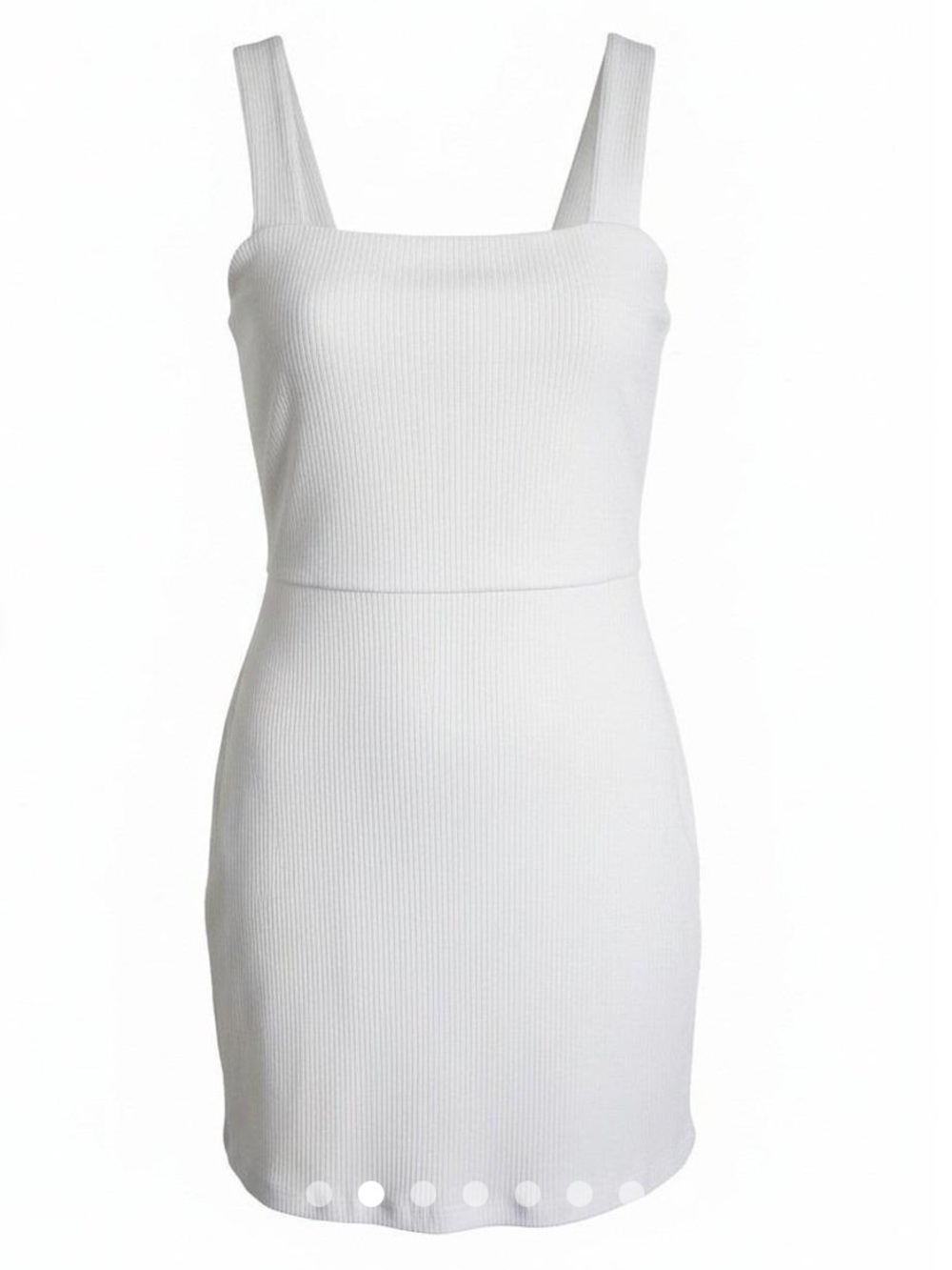 PINK Victoria's Secret White Square-Neck Mini Dress